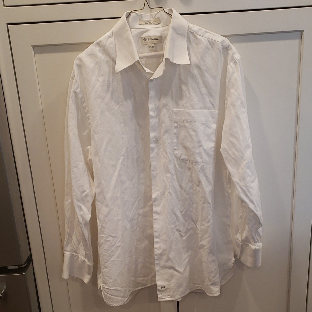 John W. Nordstrom Classic White Dress Shirt